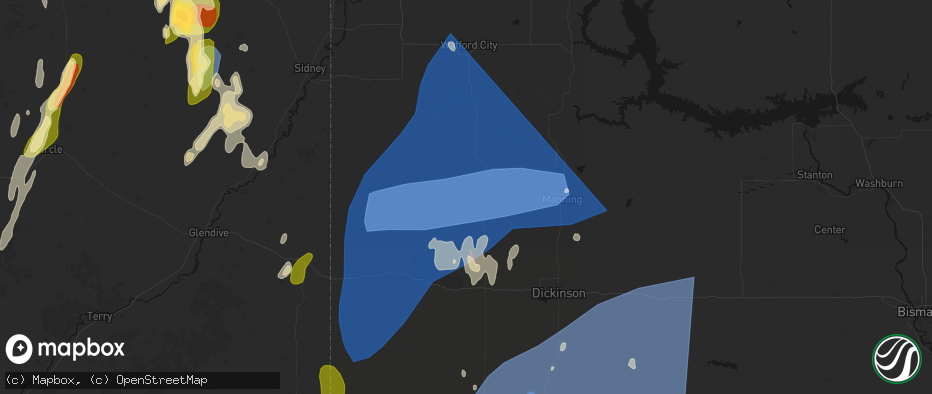Hail map in Fairfield, ND on June 27, 2026