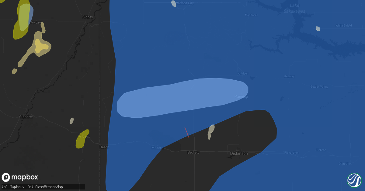 Hail map in Fairfield, ND on June 27, 2026