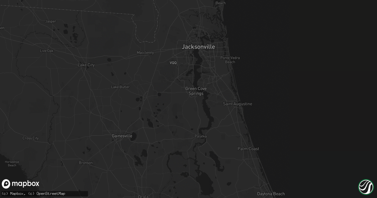 Hail map in Green Cove Springs, FL on June 27, 2026
