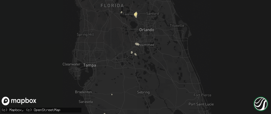 Hail map in Haines City, FL on June 27, 2026