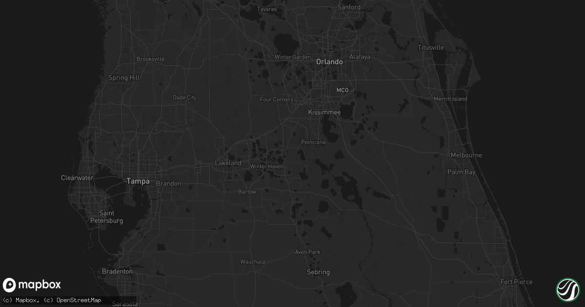 Hail map in Haines City, FL on June 27, 2026