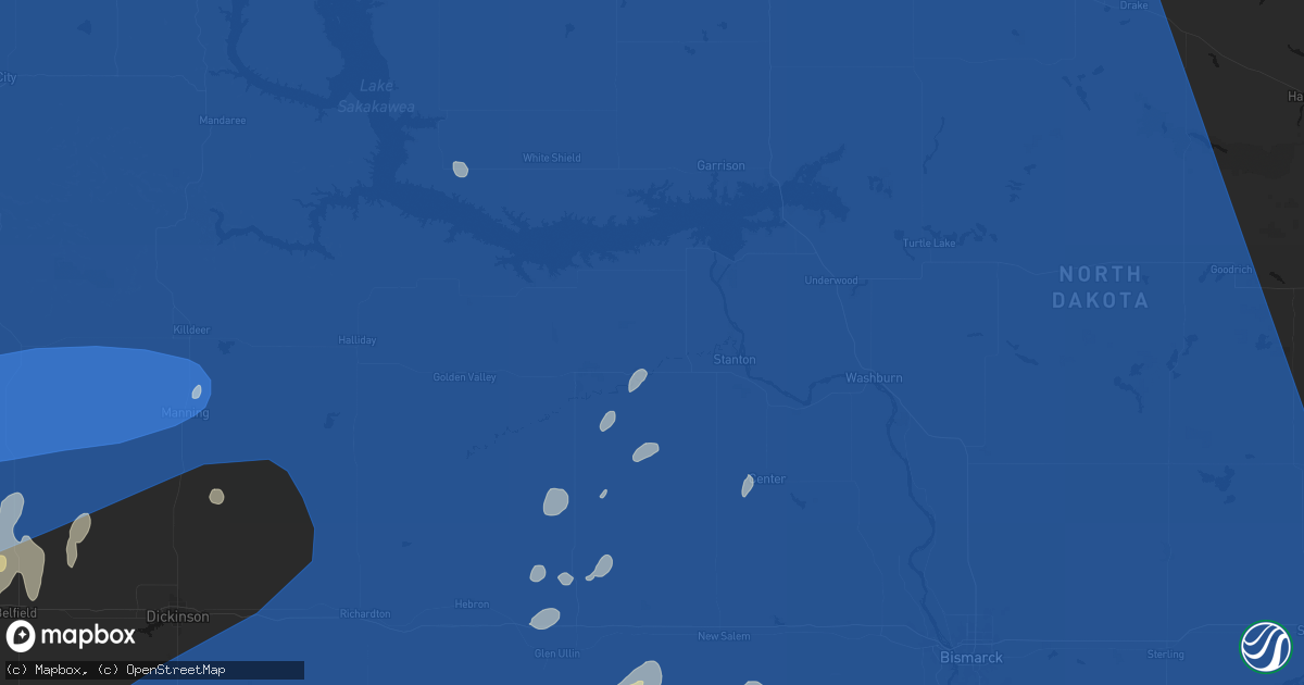 Hail map in Hazen, ND on June 27, 2026