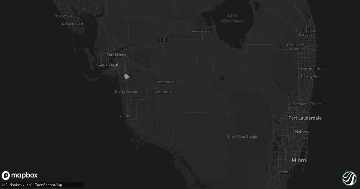 Hail map in Immokalee, FL on June 27, 2026