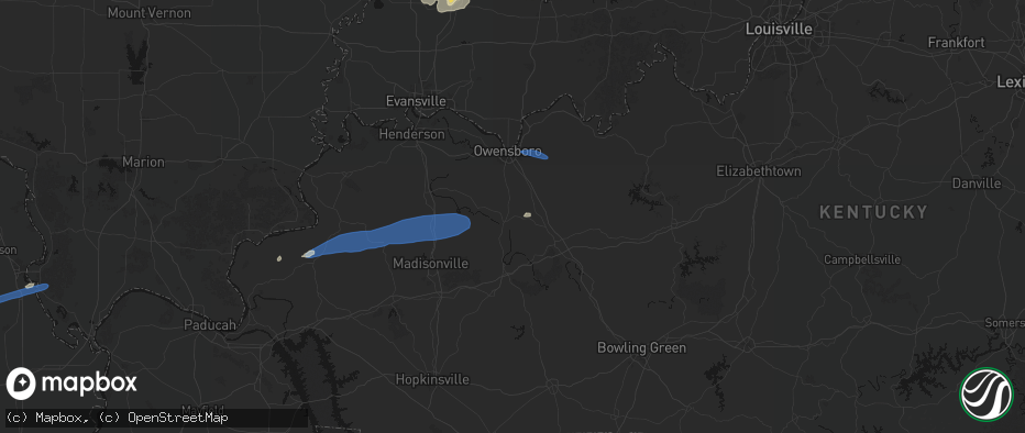 Hail map in Livermore, KY on June 27, 2026