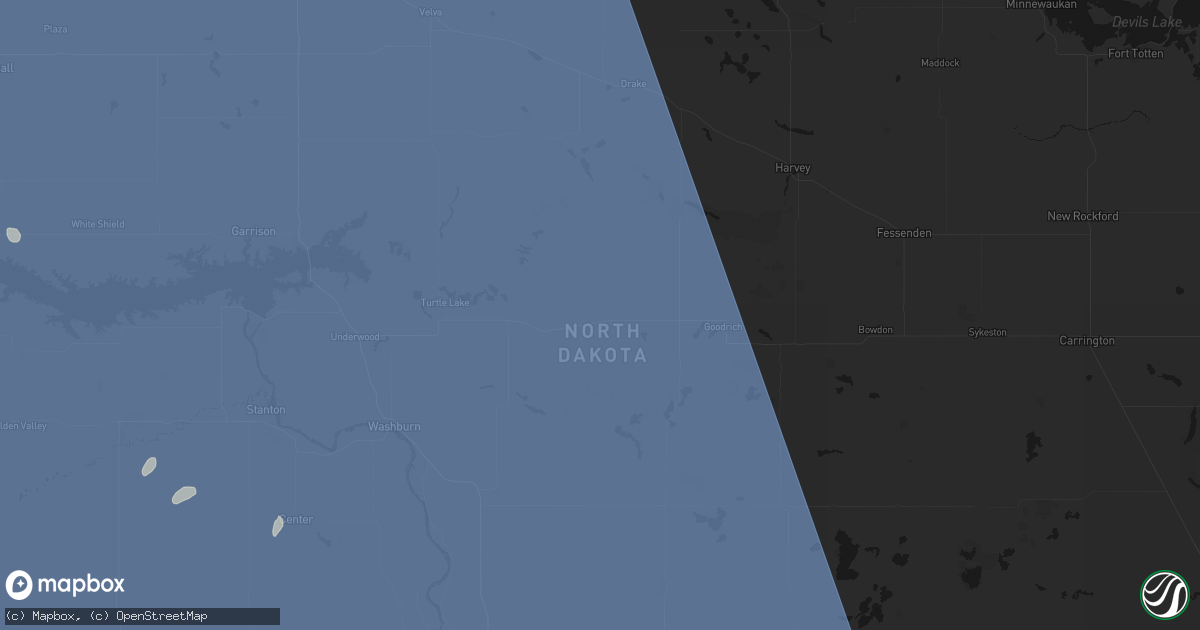 Hail map in Mcclusky, ND on June 27, 2026