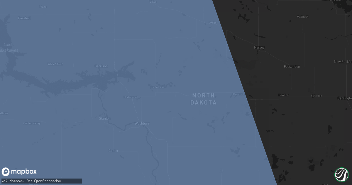 Hail map in Mercer, ND on June 27, 2026