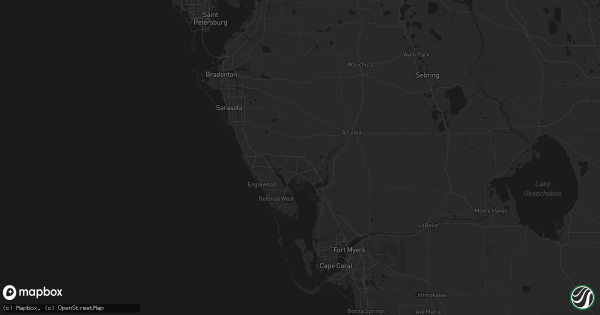 Hail map in North Port, FL on June 27, 2026