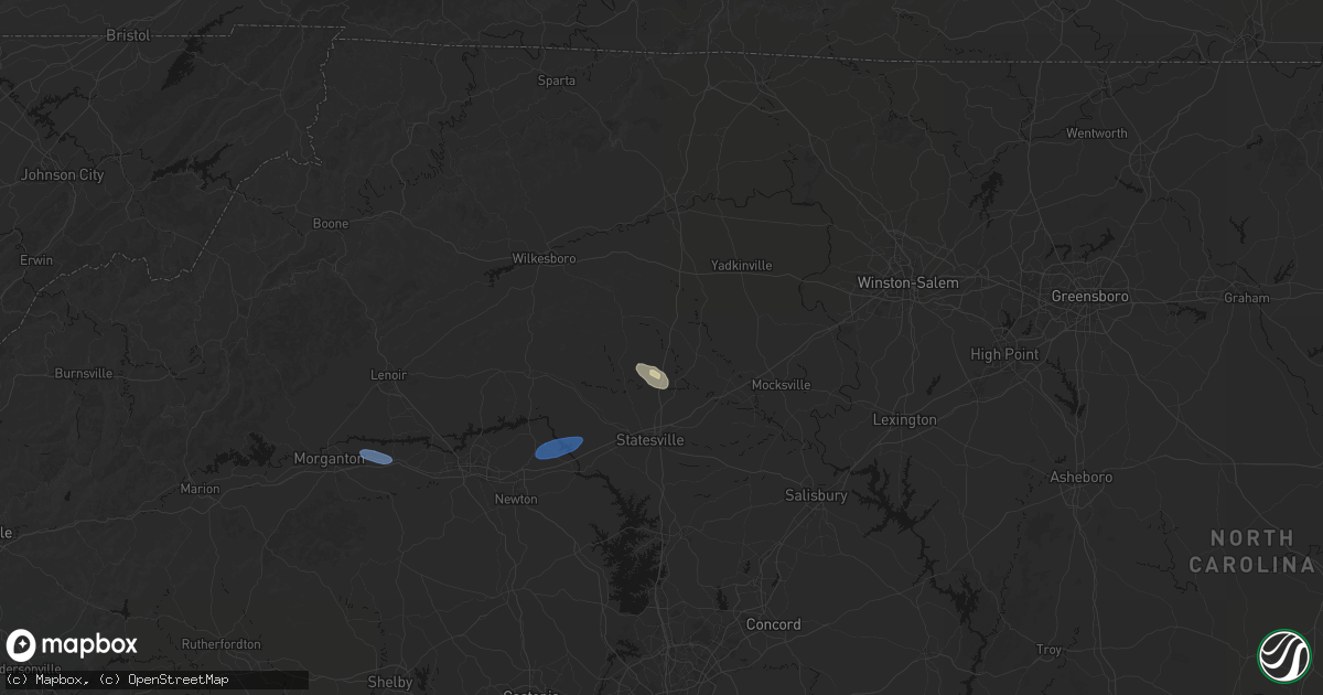 Hail map in Olin, NC on June 27, 2026