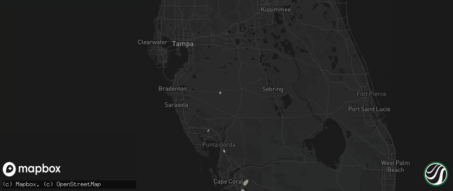Hail map in Ona, FL on June 27, 2026