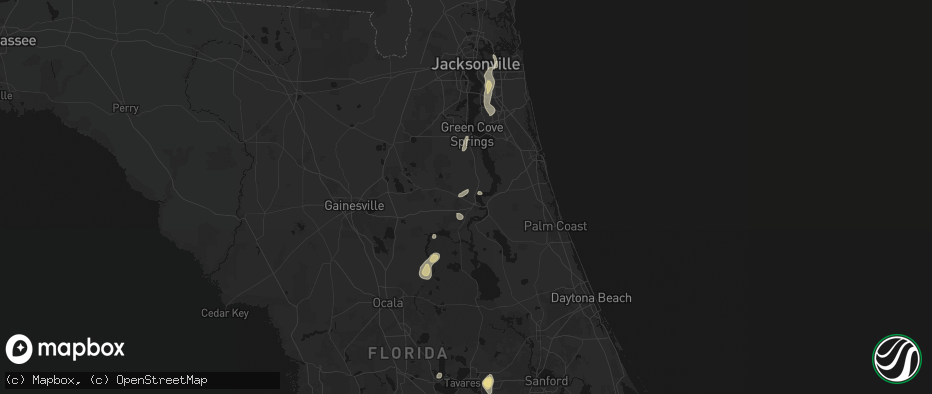 Hail map in Palatka, FL on June 27, 2026