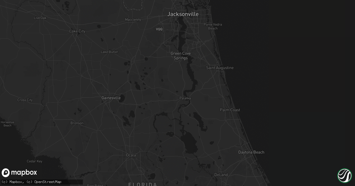 Hail map in Palatka, FL on June 27, 2026