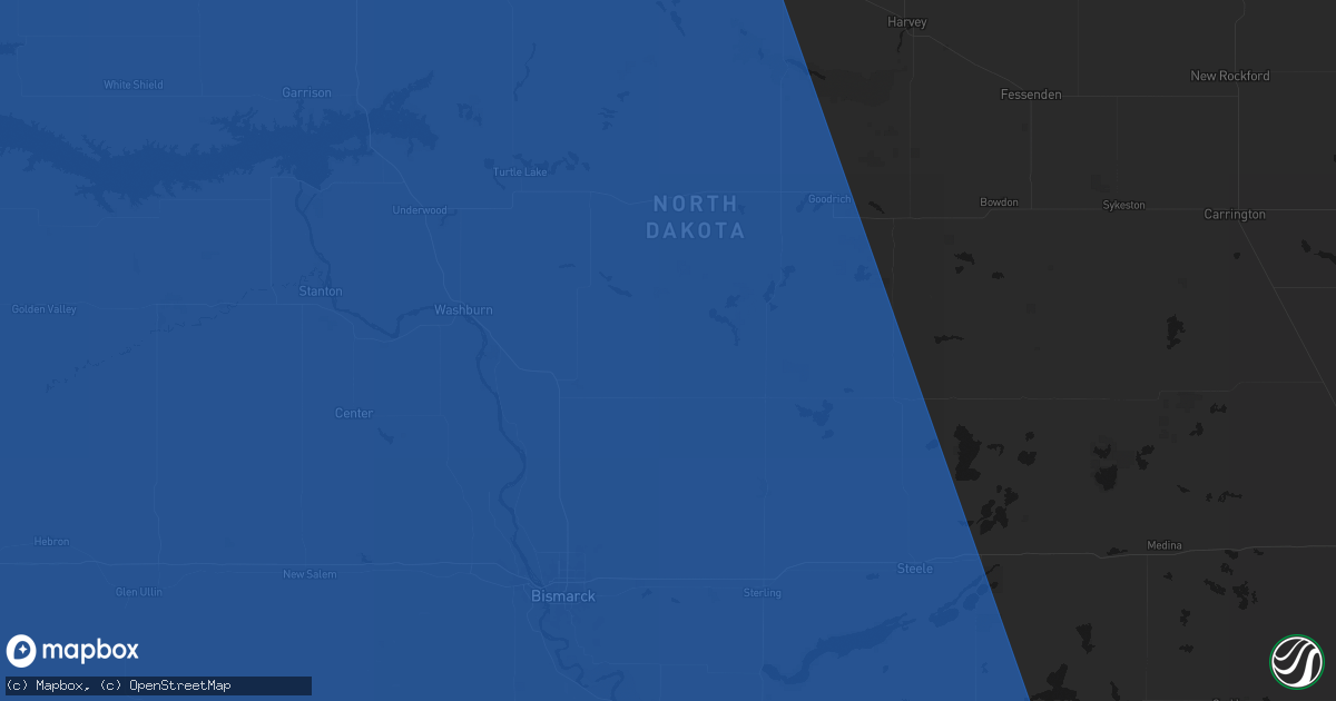 Hail map in Regan, ND on June 27, 2026