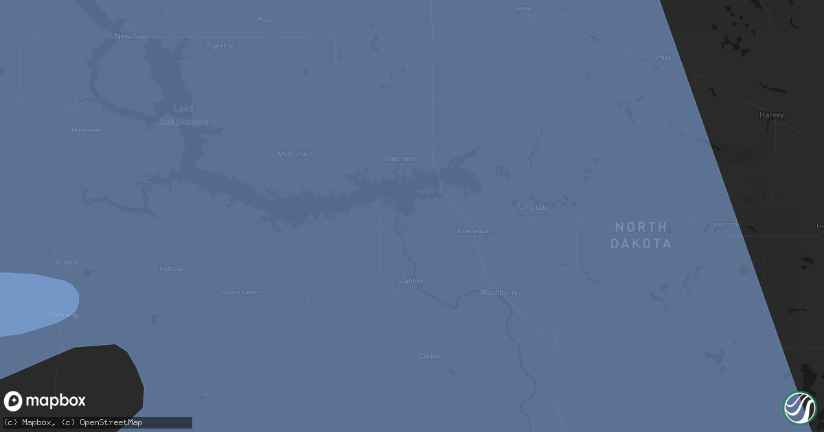 Hail map in Riverdale, ND on June 27, 2026