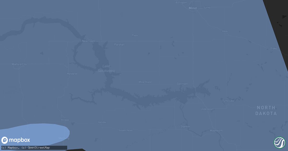 Hail map in Roseglen, ND on June 27, 2026