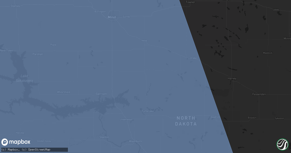Hail map in Ruso, ND on June 27, 2026