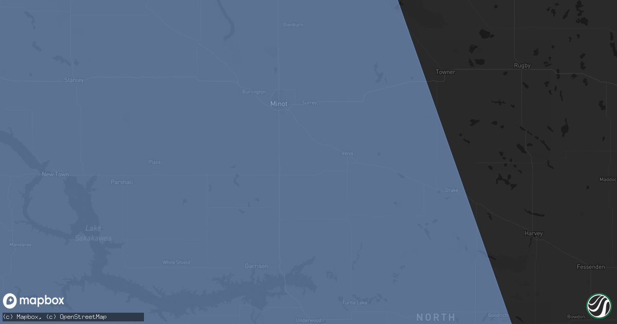 Hail map in Sawyer, ND on June 27, 2026
