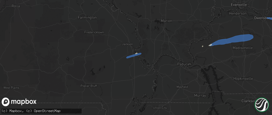 Hail map in Scott City, MO on June 27, 2026