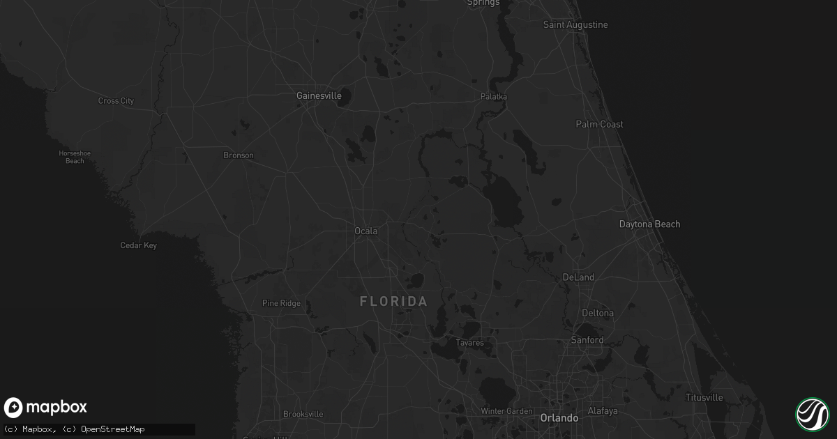 Hail map in Silver Springs, FL on June 27, 2026