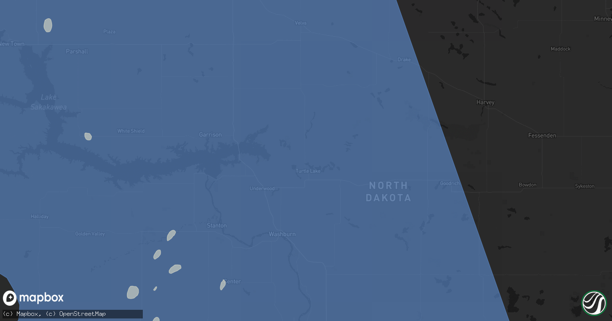 Hail map in Turtle Lake, ND on June 27, 2026