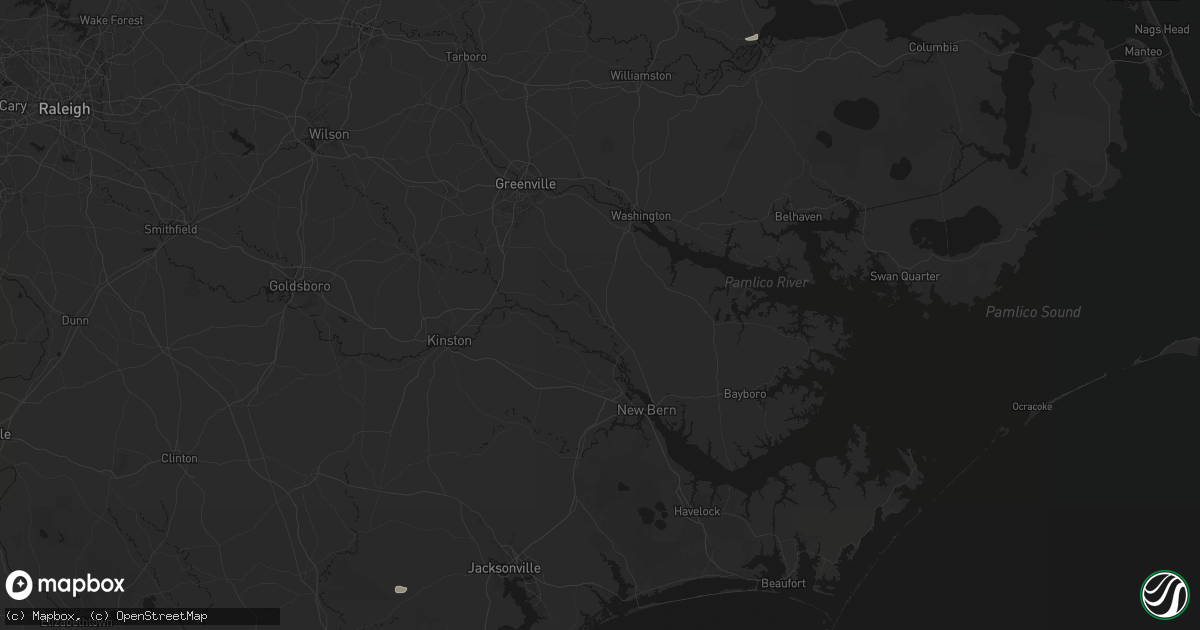 Hail map in Vanceboro, NC on June 27, 2026