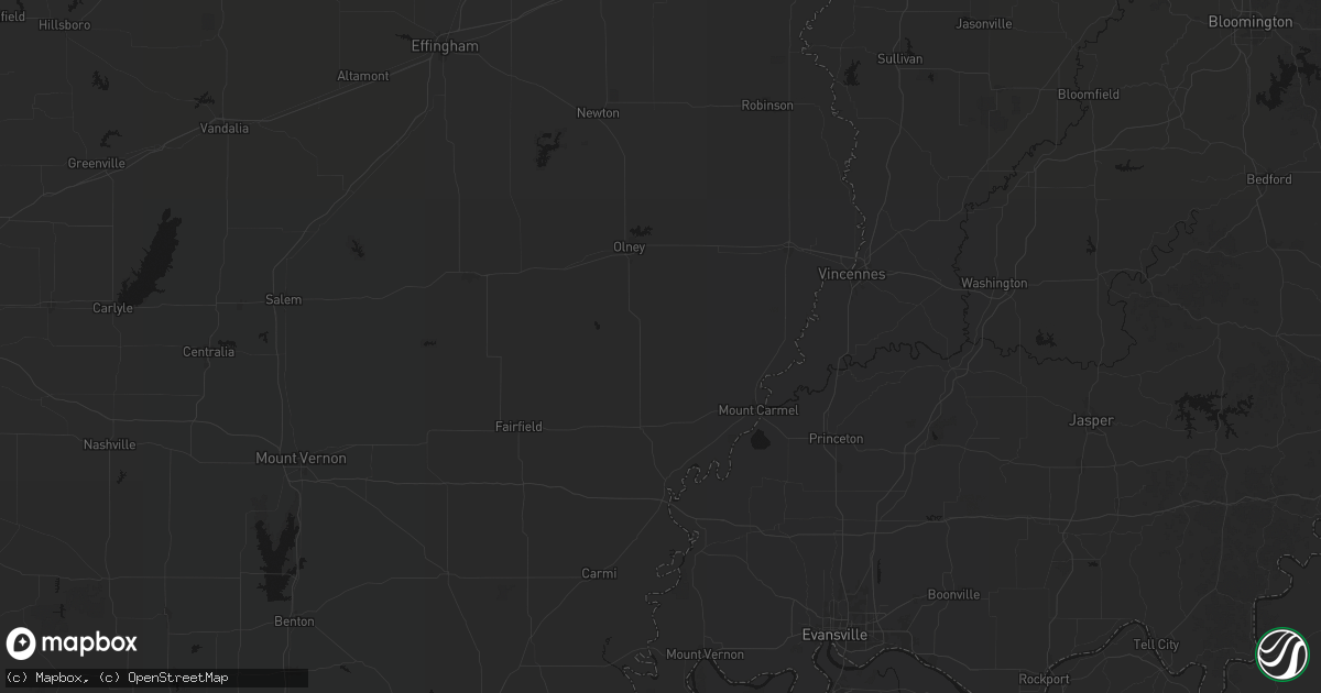 Hail map in West Salem, IL on June 27, 2026