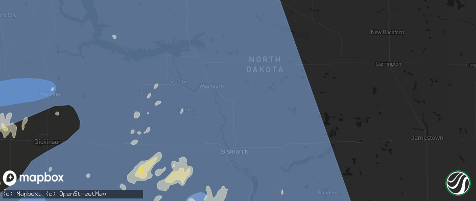 Hail map in Wilton, ND on June 27, 2026