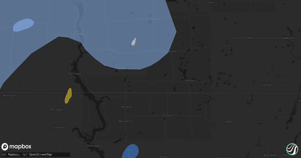 Hail map in Zeeland, ND on June 27, 2026
