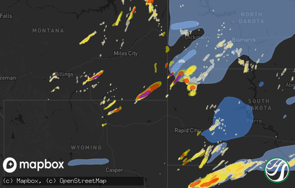 Hail map preview on 06-27-2026