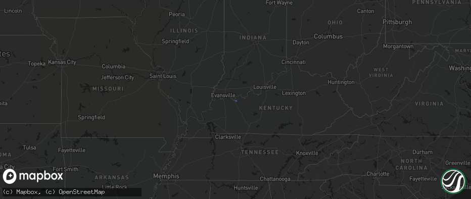 Hail map on June 27, 2026
