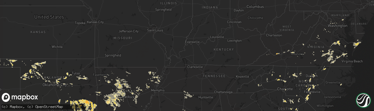 Hail map in Alabama on June 28, 2011