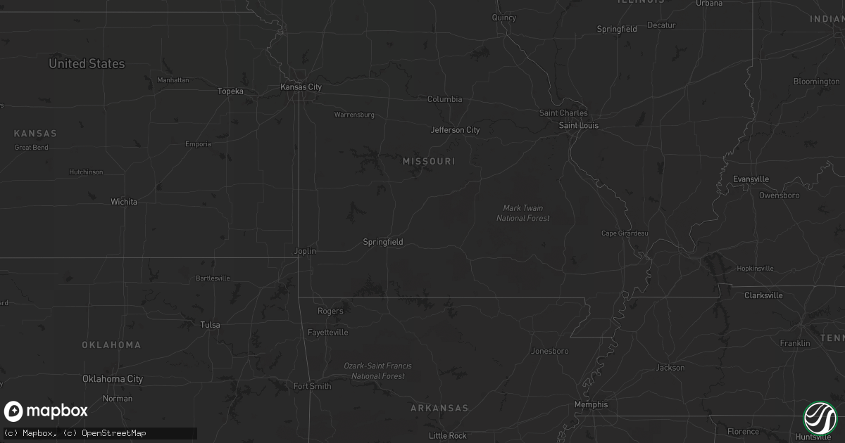 Hail map on June 28, 2012