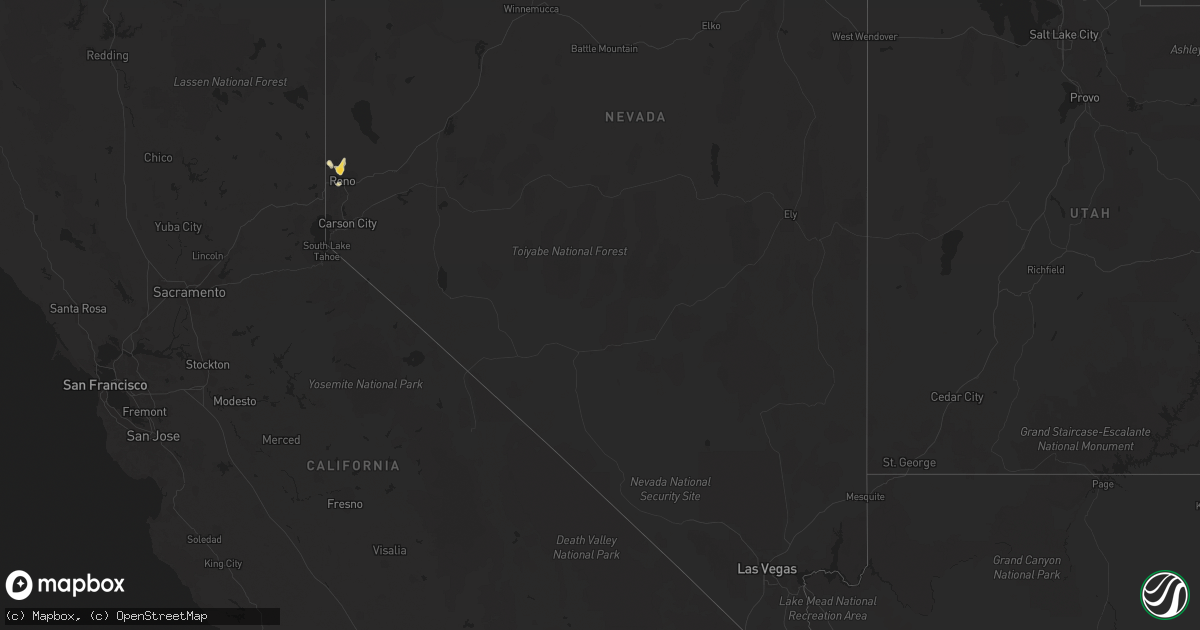 Hail map in Nevada on June 28, 2013