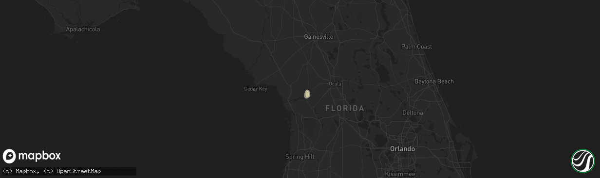 Hail map in Dunnellon, FL on June 28, 2014