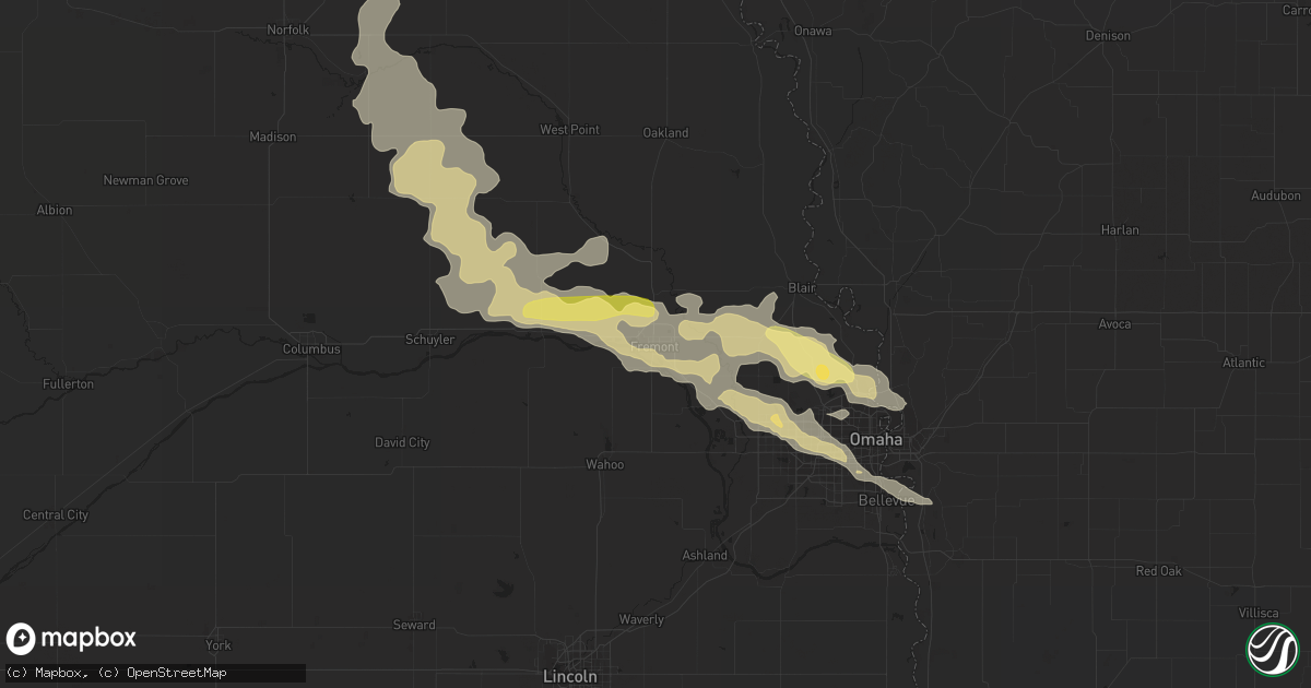 Hail map in Fremont, NE on June 28, 2014