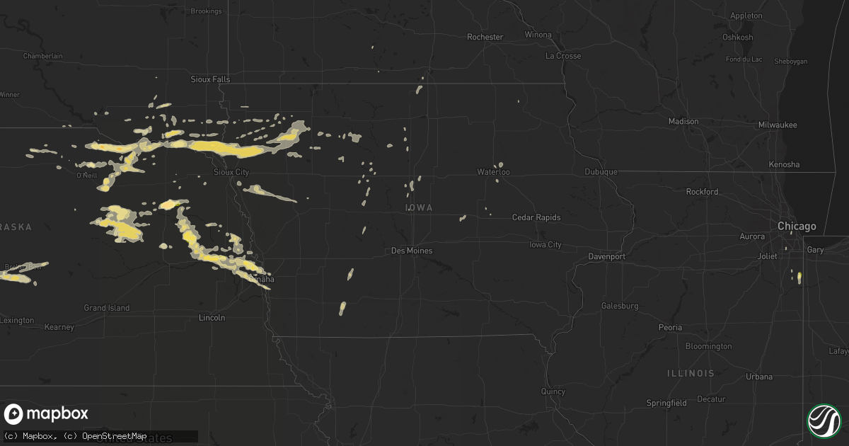 Hail map in Iowa on June 28, 2014