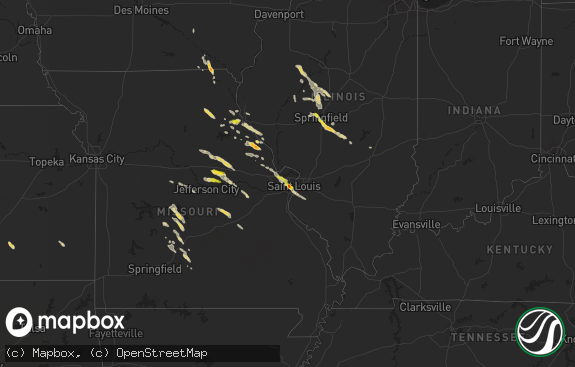 Hail map preview on 06-28-2015