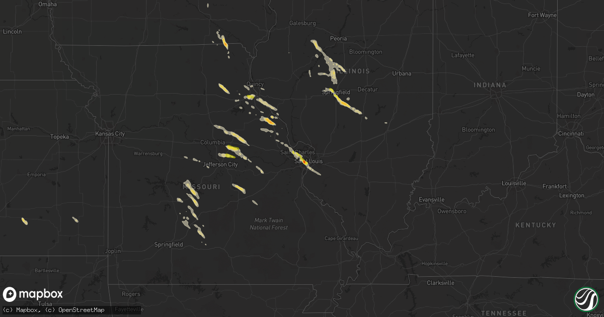 Hail map on June 28, 2015