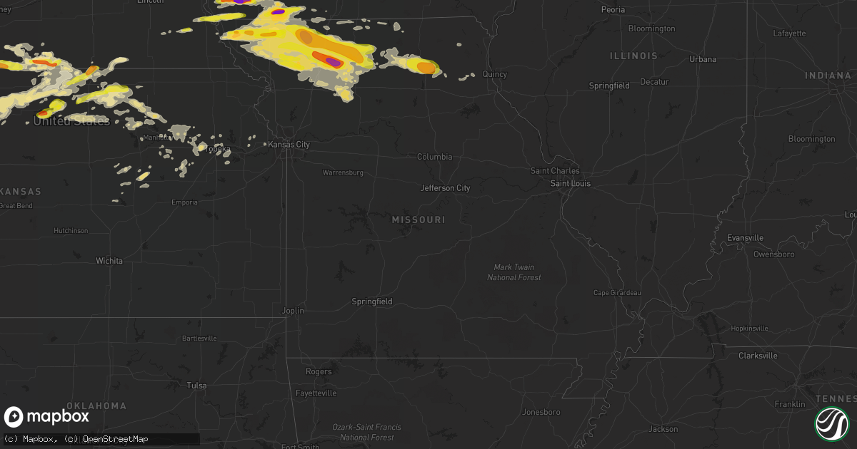 Hail map in Missouri on June 28, 2017