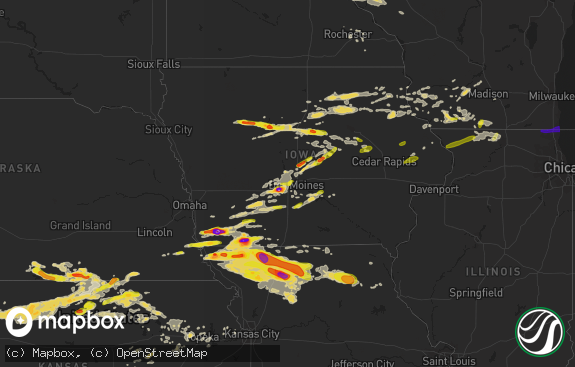 Hail map preview on 06-28-2017