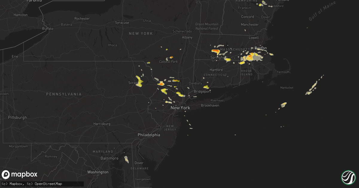 Hail map on June 28, 2020