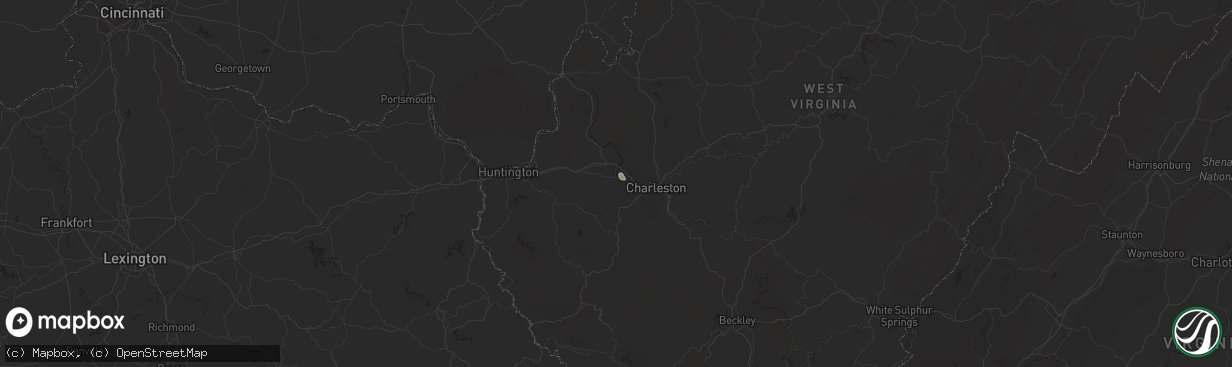 Hail map in Saint Albans, WV on June 28, 2021