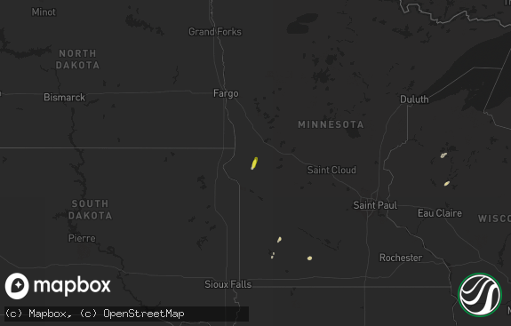 Hail map preview on 06-28-2021