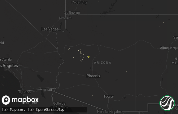 Hail map preview on 06-28-2022