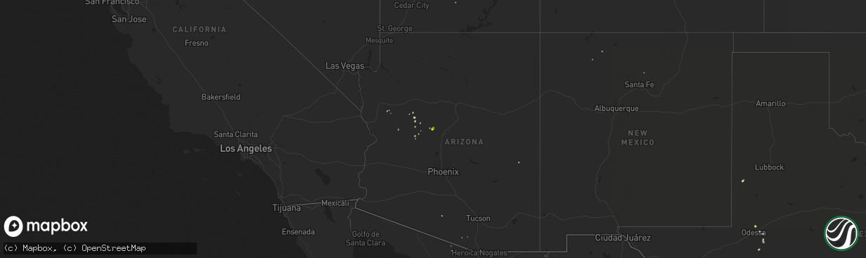 Hail map on June 28, 2022