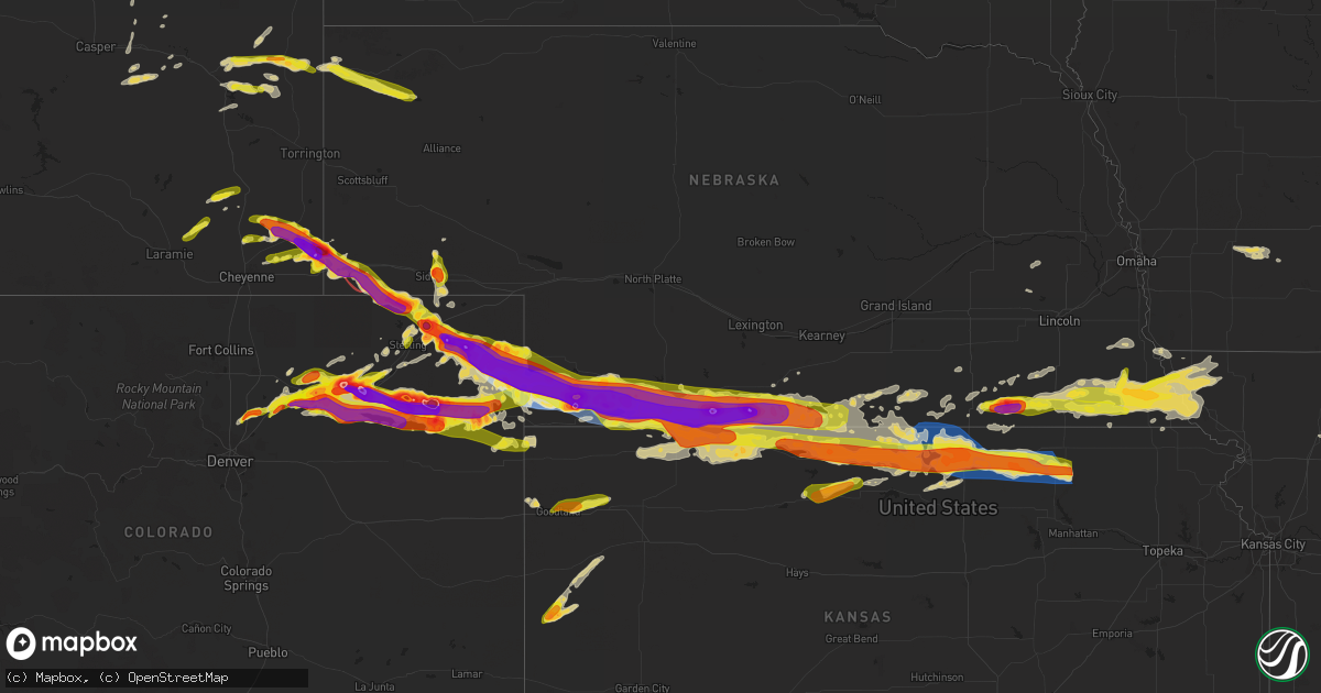 Hail Map on June 28 2023 HailTrace