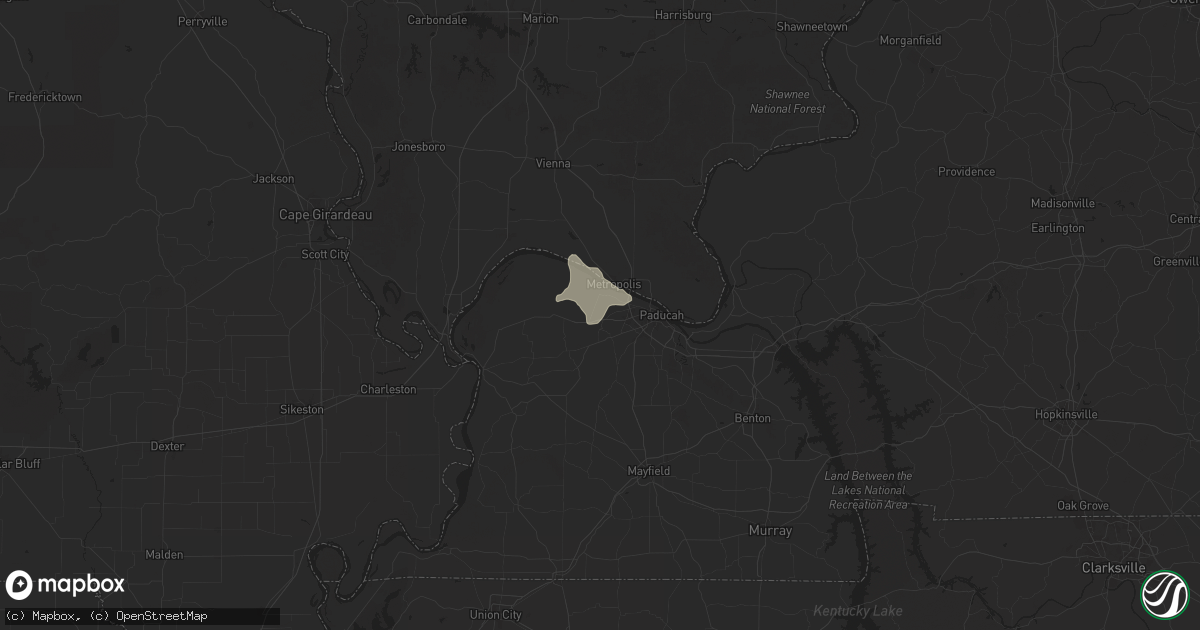 Hail map in West Paducah, KY on June 28, 2025