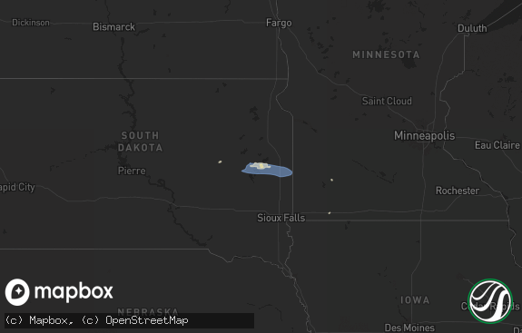 Hail map preview on 06-28-2025