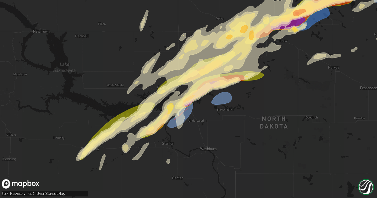 Hail map in Coleharbor, ND on June 28, 2026