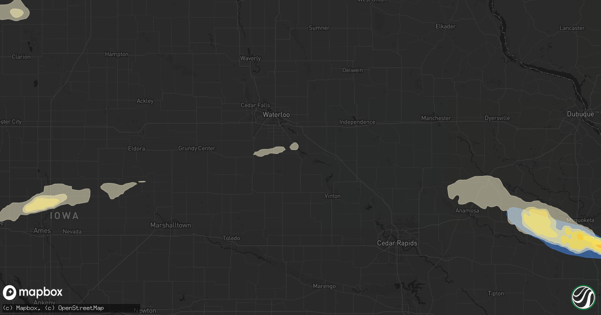 Hail map in La Porte City, IA on June 28, 2026