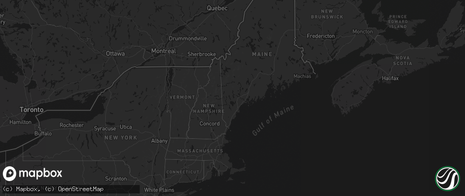 Hail map in Maine on June 28, 2026